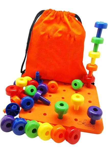 30PCS -Stacker Pegs & Pegboard Set Tanıma Çok Molored (Yurt Dışından)