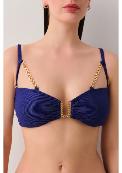Aria Zincirli Straplez Bikini Üst modelleri