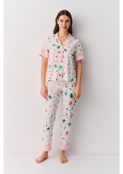 Flora Maskülen Pijama Takımı