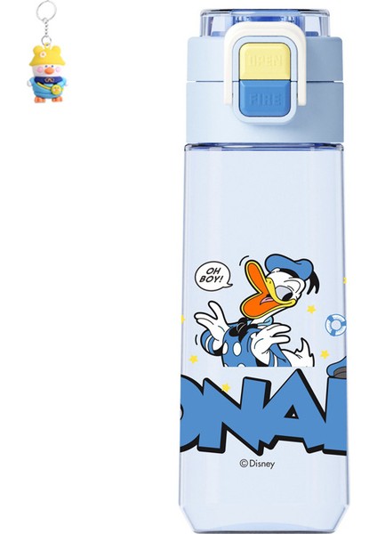 Çilek Ayı Parlak Çift Içecek Mickey Çocuk Pipetli Bardak Öğrenci Su Bardakı Pop Up Kapaklı Kız Taşınabilir Bardak (Yurt Dışından)