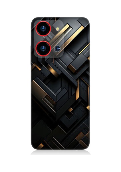 Reeder S19 Max Pro S Zoom Uyumlu Geometrik Desen Desenli Silikon Kılıf