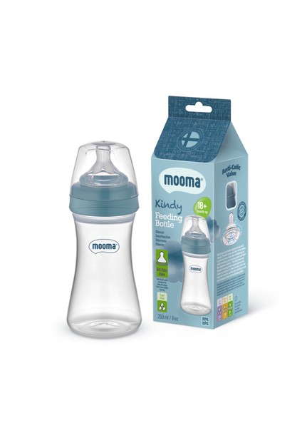 Kindy Antikolik PP Biberon 250 ml 18 Ay (HIZLI AKIŞ) - Bowl Blue