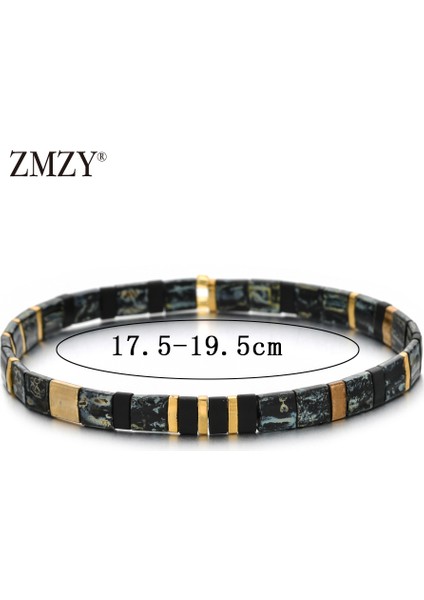 HGSL002-1 Zmzy Lüks Yeni Boncuk Bilezik Kadınlar Bohem Takı Miyuki Bilezik Erkekler Vintage Takı Boho Tila Boncuk Bilezik Mujer Filament (Yurt Dışından)