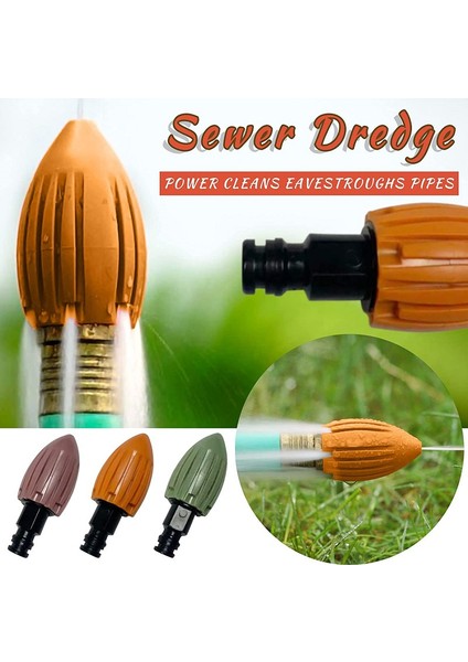 Turuncu Tarzı Boru Temizleyici Basınçlı Su Fıskiyesi - Erişilemeyen Boruları Temizlemek Için Su Roketi Basınçlı Yıkama Nozulu (Yurt Dışından) modelleri