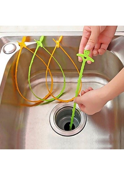 Çikolata Tarzı Mutfak Temizleme Kanca Gülümseme Mutfak Boru Temizleme Kanca Kanalizasyon Tuvalet Temizleme Kanca Ev Lavabo Tahliye Tıkanıklık Temizleme Kanca (Yurt Dışından) fırsatları
