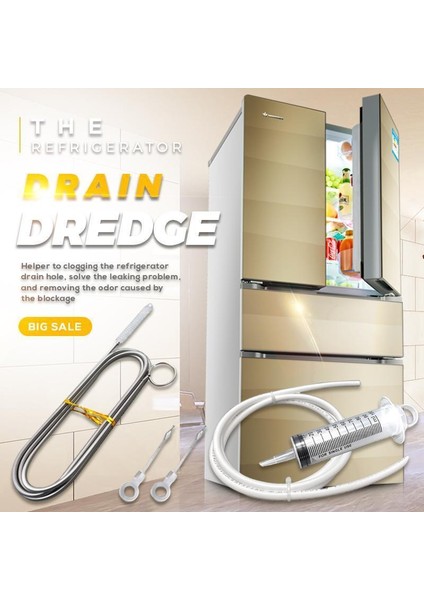 Tarama Aracı Stili Buzdolabı Tahliye Deliği Tıkanıklık Giderme Temizlik Seti Esnek Buzdolabı Fırça Su Drenaj Aracı Temizlik Fırçası (Yurt Dışından) modelleri