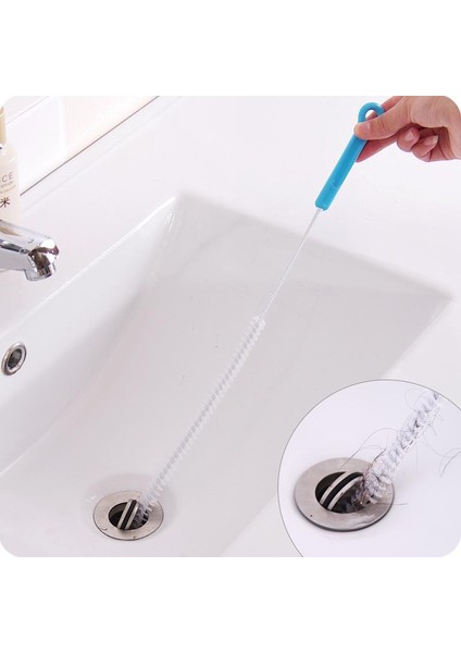 Mavi Stil Bükülebilir Lavabo Tuvalet Temizleme Fırçası Drenaj Aracı Pratik Ev Mutfak Için (Yurt Dışından) modelleri