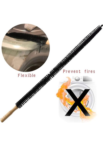 Ahşap Saplı Uzun Temizlik Fırçası Su Borusu Tahliye Tıkanıklık Aracı Esnek Temizleyici Fırça Radyatör Toz Fırçası Uzun Saçlı Temizlik Tozu Temizleyici (Yurt Dışından)