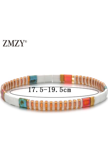 HGSL002-9 Zmzy Lüks Yeni Boncuk Bilezik Kadınlar Bohem Takı Miyuki Bilezik Erkekler Vintage Takı Boho Tila Boncuk Bilezik Mujer Filament (Yurt Dışından)
