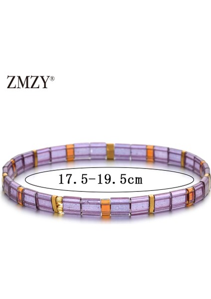 HGSL002-6 Zmzy Lüks Yeni Boncuk Bilezik Kadınlar Bohem Takı Miyuki Bilezik Erkekler Vintage Takı Boho Tila Boncuk Bilezik Mujer Filament (Yurt Dışından)