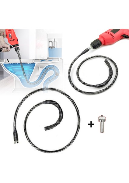 Lavabo Temizleyici Kanal Temizleme Aracı Profesyonel Boru Temizleme Aracı M Elektrikli Matkap Bağlantısı Ev Aksesuarları (Yurt Dışından) fiyatları