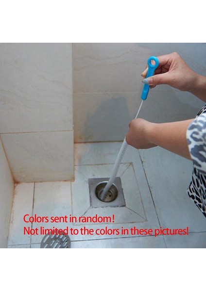 Mavi Stil Ev Mutfakları Için Pratik Bükülebilir Lavabo Küvet Tuvalet Boru Temizleme Fırçası Dredge Aracı (Yurt Dışından) modelleri