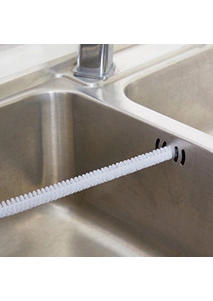 Mavi Stil Ev Mutfakları Için Pratik Bükülebilir Lavabo Küvet Tuvalet Boru Temizleme Fırçası Dredge Aracı (Yurt Dışından) fırsatları