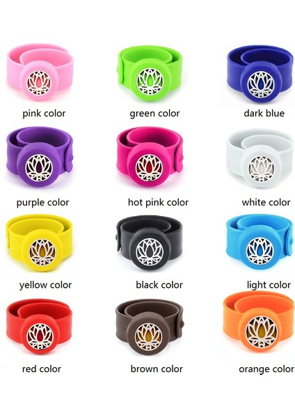 Sarı Renk Bant Stili PC027 Çocuklar Için 25MM Silikon Toka Bilezik Kolye Yapımı Koldan Koldan Difüzör Aroma Kilit Esansiyel Yağ Ayarlanabilir Bilezik (Yurt Dışından) fiyatları