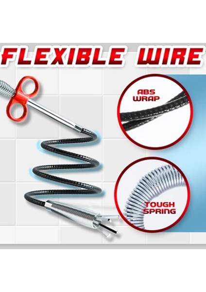 0,6 M Stili Kanal Boru Temizleme Çöp Yakalama Aracı Klozet Tıkanıklık Giderici Temizlik Aracı (Yurt Dışından) fiyatları