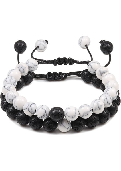 Stil 8 Ayarlanabilir ve Boncuk Bilezik Bilezikler Doğal Kaplan Gözü Taş Bilezikler Erkek Kadın Takı Mesafe Bileklik Ying Yang Hediye (Yurt Dışından) fırsatları