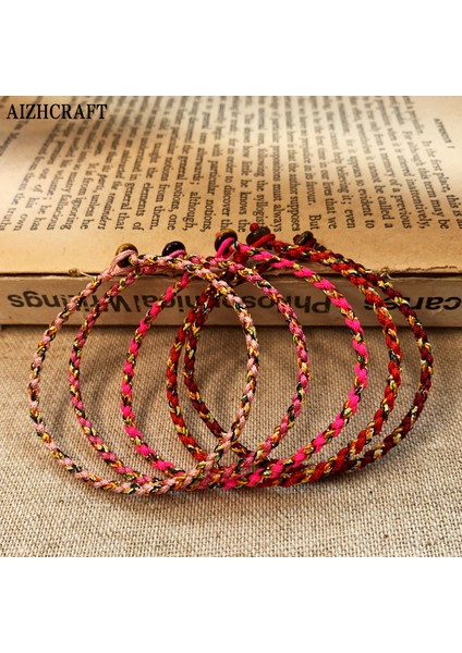 Y17CM Tarzı Pas Kırmızısı Aızhcraft 31 Renkli Budist Aşk Şanslı Kolye Tibet Bilezikleri Kadınlar Için Erkekler Doğal Taş El Yapımı Takı Himalaya Şambhala (Yurt Dışından)