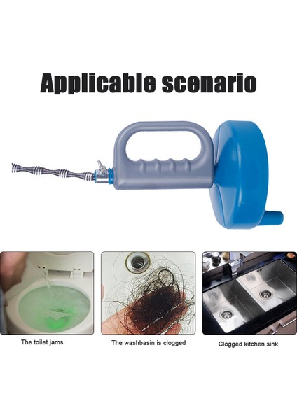 5m Tarzı Elle Kullanılan Banyo Tuvalet Boru Temizleyici Mutfak Kanalizasyon Tıkanıklık Elle Boru Temizleyici Lavabolar Tıkanıklık Temizleme Matkap Güçlü Uzatılabilir M - (Yurt Dışından) modelleri