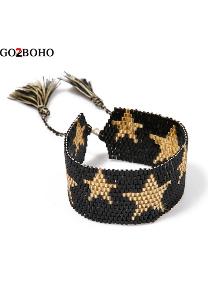 M-B0088-A GO2BOHO Meksika Takı Miyuki Bilezik Boho Bilezik Kadın Erkek El Yapımı Dokuma Yıldız Pulseras Mujer Femme Hediye (Yurt Dışından)