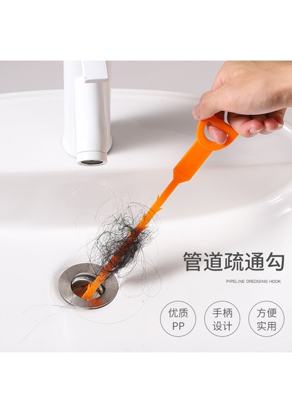 51 cm Temizleyici Çubuk Tıkanıklık Giderici Kanal Tıkanıklık Temizleme Yay Boru Saç Tıkanıklık Aracı Mutfak Lavabo Temizleme Kanca Banyo Aksesuarları (Yurt Dışından)