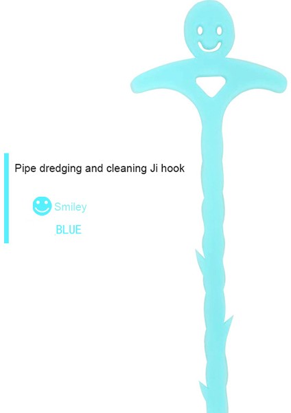 Gök Mavisi Tarzı Gülümseyen Mutfak Boru Temizleme Kanca Lavabo Gider Tıkanıklık Temizleme Kanca (Yurt Dışından)