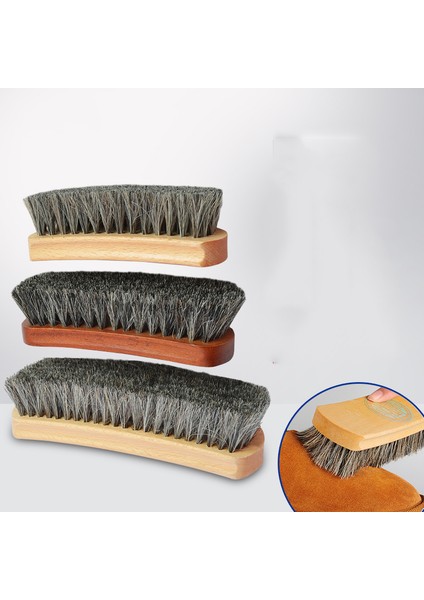 E Stili Üstün At Kılı Fırça, Ayakkabı Fırçası, Süet Yumuşak Tüy Ayakkabı Temizleme ve Toz Alma Araçları (Yurt Dışından) indirimleri