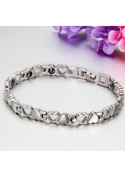 20.5cm Titanyum Çelik Takı Oyuk Aşk Trend Bilezik Çift Bilezik Titanyum Çelik Mıknatıs Bilezik (Yurt Dışından) modelleri