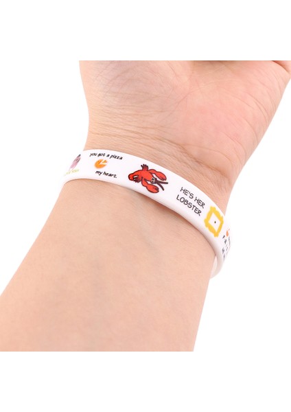 Klasik Friends Dizi Spor Fitness Silikon Kauçuk Esneklik Bilezik Kol Bandı Basketbol Bilek Bandı (Yurt Dışından)
