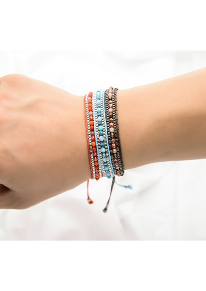 BZ145 19 Tiramisu Boncuklu El Yapımı Şanslı Ip Bileklik Kadın Ayarlanabilir Moda Şans Takı Aksesuarları (Yurt Dışından) fiyatları