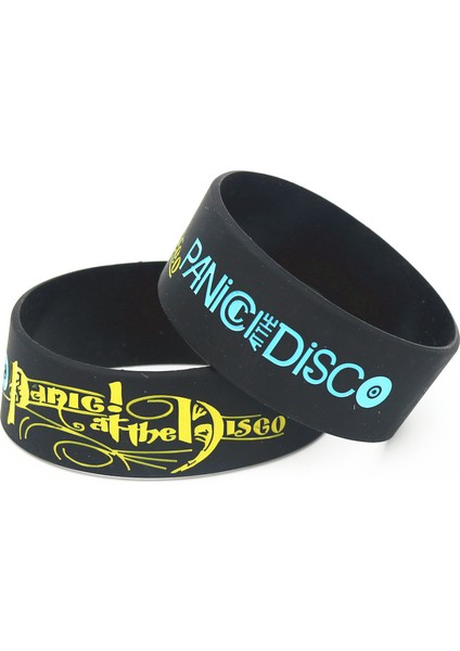 Siyah Stil Siyah Lukenı Disco Band Geniş Boy Silikon Bilezik Siyah Kauçuk Müzik Hayranları Bileklik & Bilezikler Hediyeler SH195 (Yurt Dışından) fiyatları