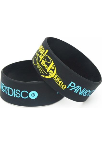 Siyah Stil Siyah Lukenı Disco Band Geniş Boy Silikon Bilezik Siyah Kauçuk Müzik Hayranları Bileklik & Bilezikler Hediyeler SH195 (Yurt Dışından) modelleri