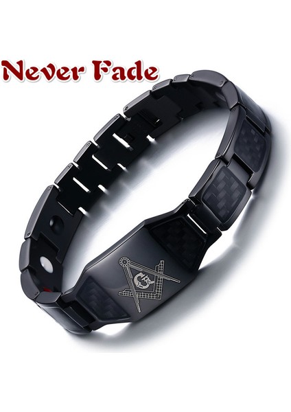 21.5cm Tarzı Çelik Rengi Erkekler Çelik Manyetik Terapi Iyileştirici Bilezik Biyo Manyetik Sağlık Bakımı Bilezik Ağrıyı Hafifletir Anti Bileklik Hediye (Yurt Dışından) fiyatları