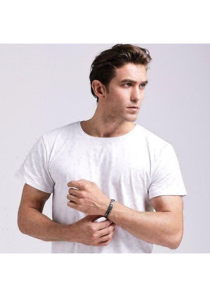 Stil 2 Titanyum Çelik Manyetik Terapi Bileklikleri - Iyileştirici Güçlü Manyetik Enerji Bileklik - Enerji Akışını Arttırıcı Manyetik Bileklik (Yurt Dışından) fiyatları