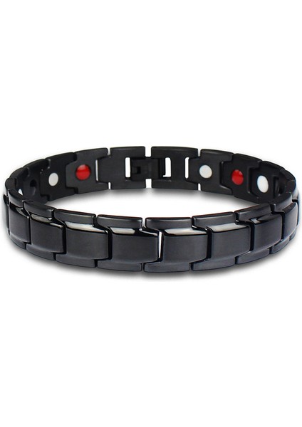 Stil 2 Titanyum Çelik Manyetik Terapi Bileklikleri - Iyileştirici Güçlü Manyetik Enerji Bileklik - Enerji Akışını Arttırıcı Manyetik Bileklik (Yurt Dışından) indirimleri