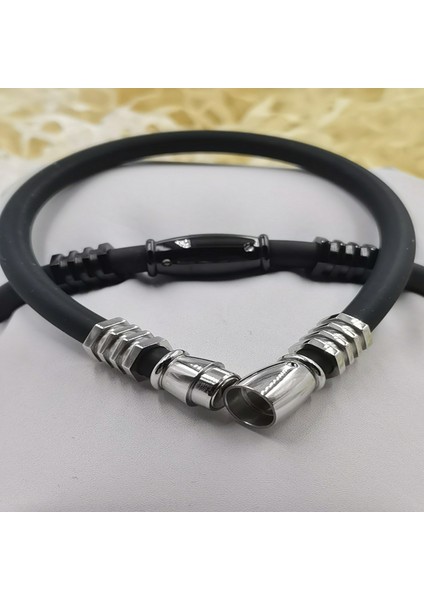 19CM Tarzı Altın Yeni Negatif Iyon Silikon Enerji Mıknatıs Toka Bileklik Dengesi Vücut Sağlık Bilekliği (Yurt Dışından) indirimleri