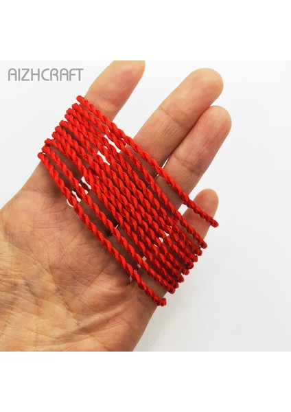 XS15-17CM Stili Kahve 10 Adet Aızhcraft 17 Renk Tibetli Budist Aşk Şanslı Kolye Tibet Bilezik ve Ayak Bileziği Kadın Erkek El Yapımı Basit 2 Iplik Halat (Yurt Dışından)