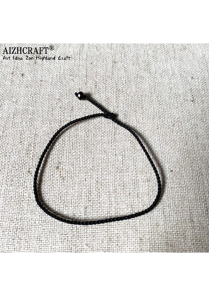 24-26CM Tarzı Siyah Aızhcraft Estetik Tibet El Yapımı Ince Kırmızı Ip Bileklik Kadın Erkek Aşk Şans Düğün Takı Himalaya Hediye (Yurt Dışından)