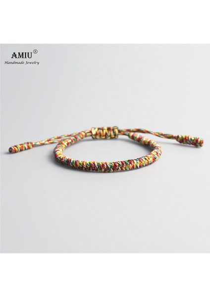 No.27 Boyutu Amıu 41 Renk Tibetli Budist Aşk Şanslı Charm Tibet Bilezikler ve Bilezikler Kadınlar ve Erkekler Için El Yapımı Düğümler Halat Budda Bileklik (Yurt Dışından)