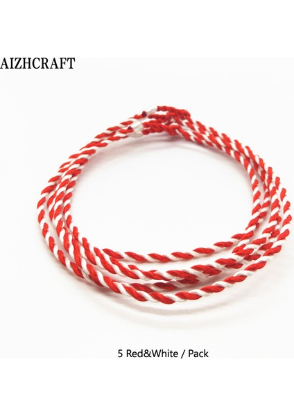 S17-19CM Stili Pas Kırmızısı Aızhcraft 17 Renk Çift Renkli Tibetli Budist Aşk Şans Bileklik ve Ayak Bilezikleri Kadın Erkek Halat Takı Himalaya Hediyesi (Yurt Dışından)