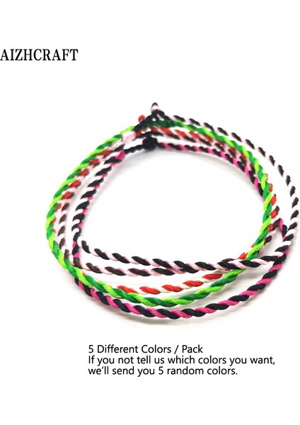 S17-19CM Stili Pas Kırmızısı Aızhcraft 17 Renk Çift Renkli Tibetli Budist Aşk Şans Bileklik ve Ayak Bilezikleri Kadın Erkek Halat Takı Himalaya Hediyesi (Yurt Dışından)