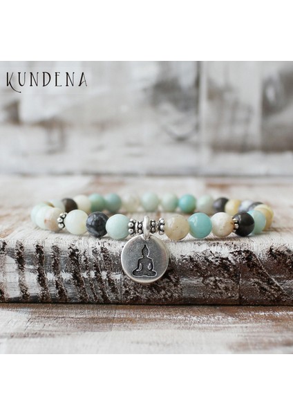 19CM Tarzı Bronz Yoga Popüler It Buddha Bilezik Bilek Mala Iyileştirici Bilezikler Zarif Lotus Yoga Buddha Bilezik Hediye Onun ve Onun Için (Yurt Dışından)
