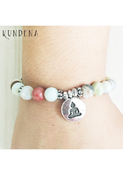 19CM Tarzı Bronz Yoga Popüler It Buddha Bilezik Bilek Mala Iyileştirici Bilezikler Zarif Lotus Yoga Buddha Bilezik Hediye Onun ve Onun Için (Yurt Dışından)