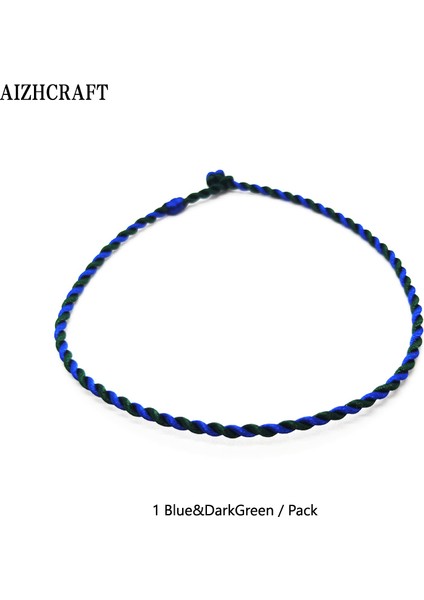 XS15-17CM Stili Çelik Rengi Aızhcraft 17 Renk Çift Renkli Tibetli Budist Aşk Şans Bileklik ve Ayak Bilezikleri Kadın Erkek Halat Takı Himalaya Hediyesi (Yurt Dışından)