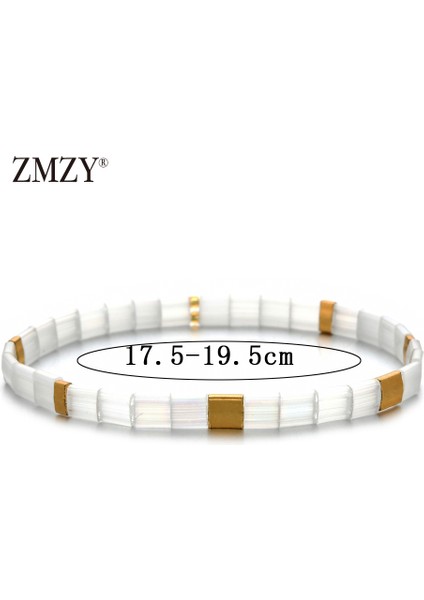 HGSL002-12 Zmzy Lüks Yeni Boncuk Bilezik Kadınlar Bohem Takı Miyuki Bilezik Erkekler Vintage Takı Boho Tila Boncuk Bilezik Mujer Filament (Yurt Dışından)