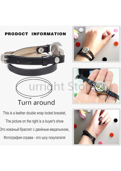 Gül Altın Bileklik Tarzı WH135 Kadınlar Için Bileklik Difüzör Kilitli Yağ Aroma Parfümü Pu Sarma Bandı Bilezik Hediye 10 Ped (Yurt Dışından) indirimleri