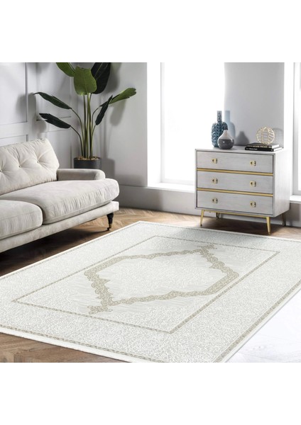 Çırağan Koleksiyonu Mikrofiber Iplik Jüt Taban Lüks Halı
