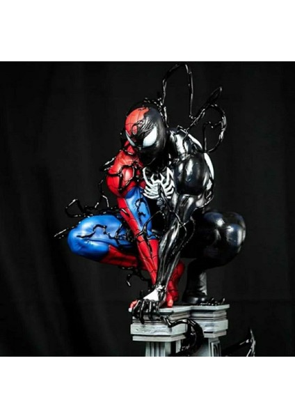 Örümcek Adam Venom Simbiyot Marvel Gk El Kuklası Modeli Çevre Süsü Hediyesi (Yurt Dışından)