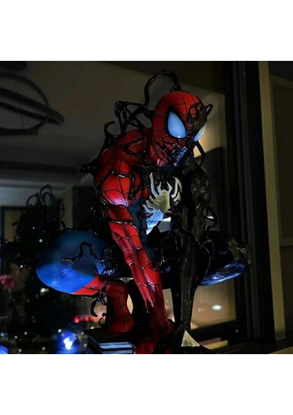 Örümcek Adam Venom Simbiyot Marvel Gk El Kuklası Modeli Çevre Süsü Hediyesi (Yurt Dışından)