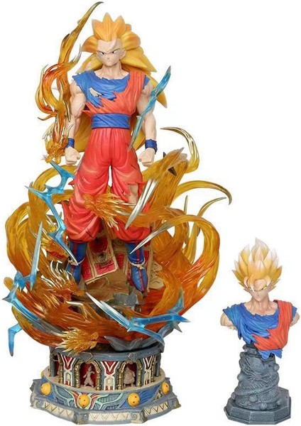 Dragon Ball Cloud Rising Super Three Goku El Kuklası Modeli Süs Heykeli Hediyesi (Yurt Dışından) fiyatları