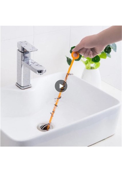 1 Adet Tarzı 1pc Dalgıç Boru 47.5*3cm Mutfak Lavabo Kanalizasyon Tuvalet Tıkanıklık Açma Aracı Yılan Fırça Araçları Banyo Mutfak Aksesuarları Temizlik Fırçası (Yurt Dışından) modelleri